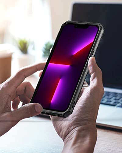 Funda anticaída iPhone 13 para evitar roturas de pantalla con parachoques de goma bicolor 3