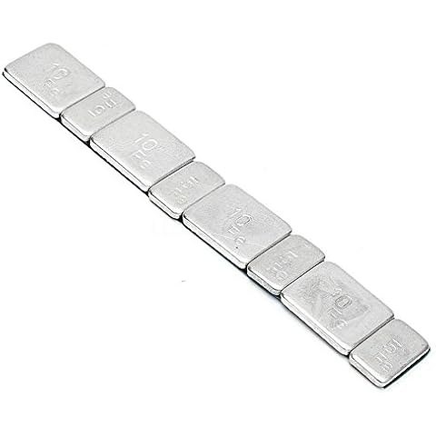 ZHUOTOP Pesos de equilibrio de rueda de neumático, 60 g, 5+10 X4 Cover