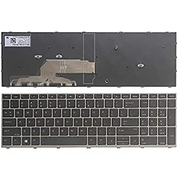 cuiying, Replacement Laptop English Keyboard Silver Frame for HP Probook 450 G5 455 G5 470 G5 650 G4 No Backlit