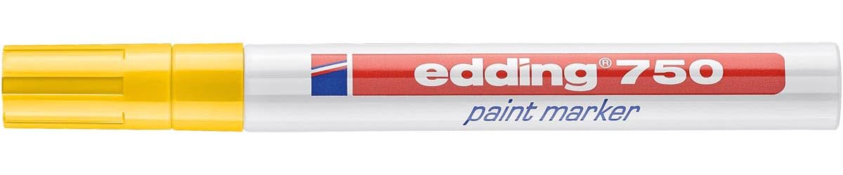Edding 750-005 - 750 Paint Marker Bullet Tip 2-4mm Yellow PK10