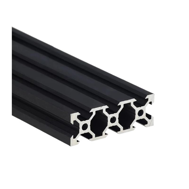 1PCS Schwarz 2060 V-Slot Eloxiertes Aluminium Profil Extrusion 100mm-800mm Länge Linear Schiene for CNC 3D Drucker(400mm)