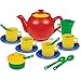 Kidzlane Play Tea Set, 15+ Durable Plastic Pieces, Safe and BPA Free for Childrens Tea Party and Fun