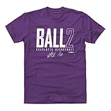 500 LEVEL LaMelo Ball Shirt (Cotton, Large, Purple) - LaMelo Ball Charlotte Elite WHT