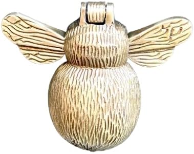 Solid Brass Bee Door Knocker - Antique Vintage Country Style Knockers - Bronze Colour (Antique Brass) e Bee Door Knocker