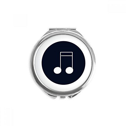 Miroir de poche notes de musique compact pour retouches maquillage nomade quotidien