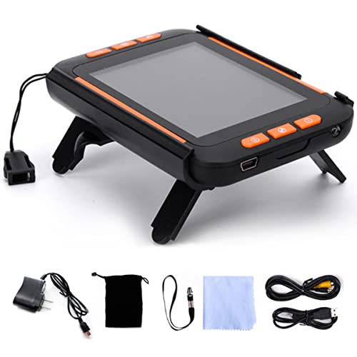 LXWKAI Lente d'Ingrandimento Digitale Portatile da 3,5 Pollici, ausilio di Lettura elettronico, Lente d'Ingrandimento Portatile, ausili visivi, con più modalità Colore, Arancione