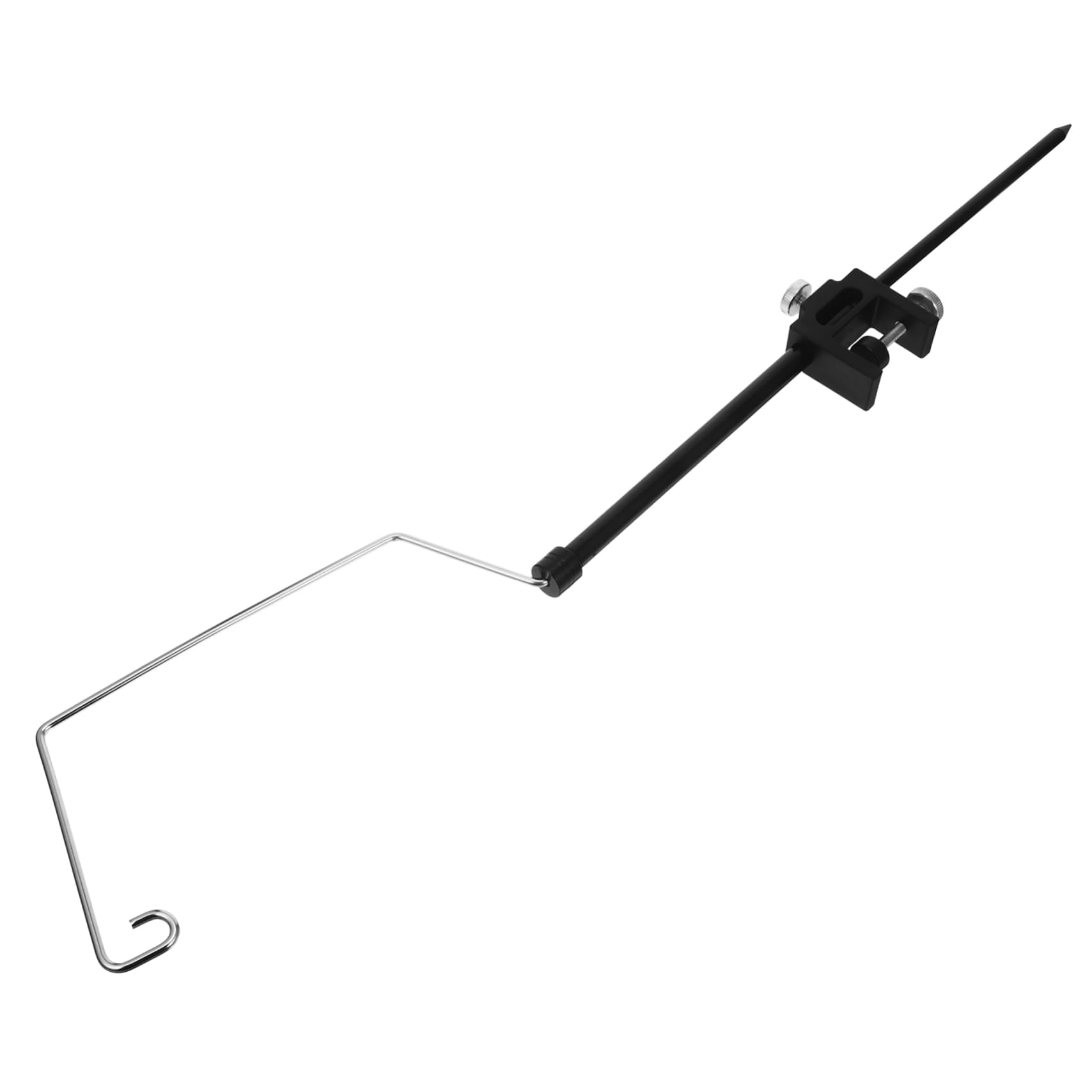 Abaodam 1 Set Outdoor Camping Lamp Stand with Dual Use for Ground and Table Lightweight Bracket with Hook for Easy Assembly and Storage