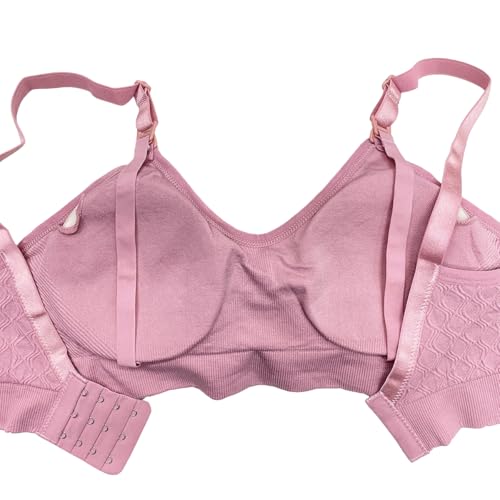 Sutiã Amamentação Com Bojo Removível e Alta Sustentação Liso Confortável (BR, Alfa, M, Regular, BEGE