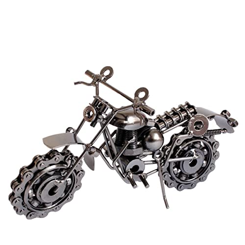 JMONLPICY Iron Art Retro Motorbike Model Sculpture Creative Gift Vintage Motorcycles Statue Nice Gift for Motorcycles Rider