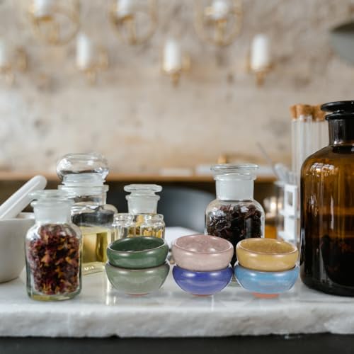 Set de 6 tazones cerámicos para aceites esenciales miniatura 4