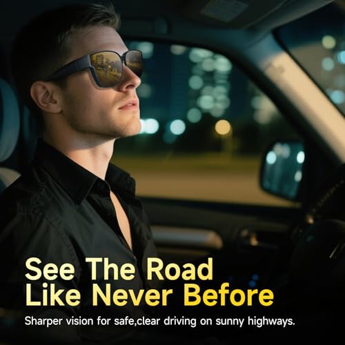 Sunglasses Fit Over Glasses for Men Women– Oversized Square UV400 Polarized Sun glasses for Driving Outdoors2