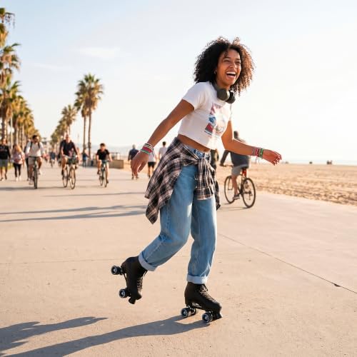 C SEVEN Light-Up Quad Roller Skates