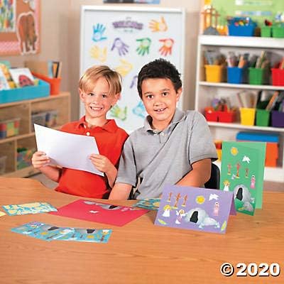 Miniatura 3 de Fun Express He Lives Jesus Make a Sticker Scenes for Easter (juego de 12) escuela dominical y suministros religiosos - Suministros para la escuela