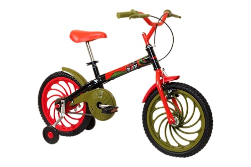 Caloi Bicicleta Infantil Power Rex, Aro 16, Preta
