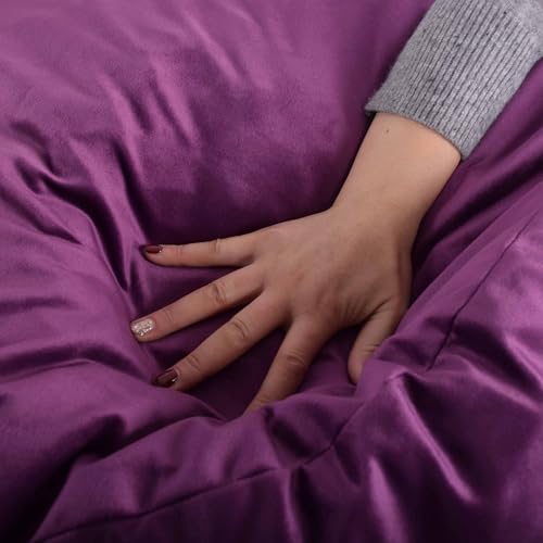 Image of Bean Bag Chairs, Memory Foam Stuffing Bean Bag Chair for Adults /Teens /Kids, Velvet Lazy Sofa Furniture with Removable High-Rebound Memory Foam for Living Room Bedroom College Dorm