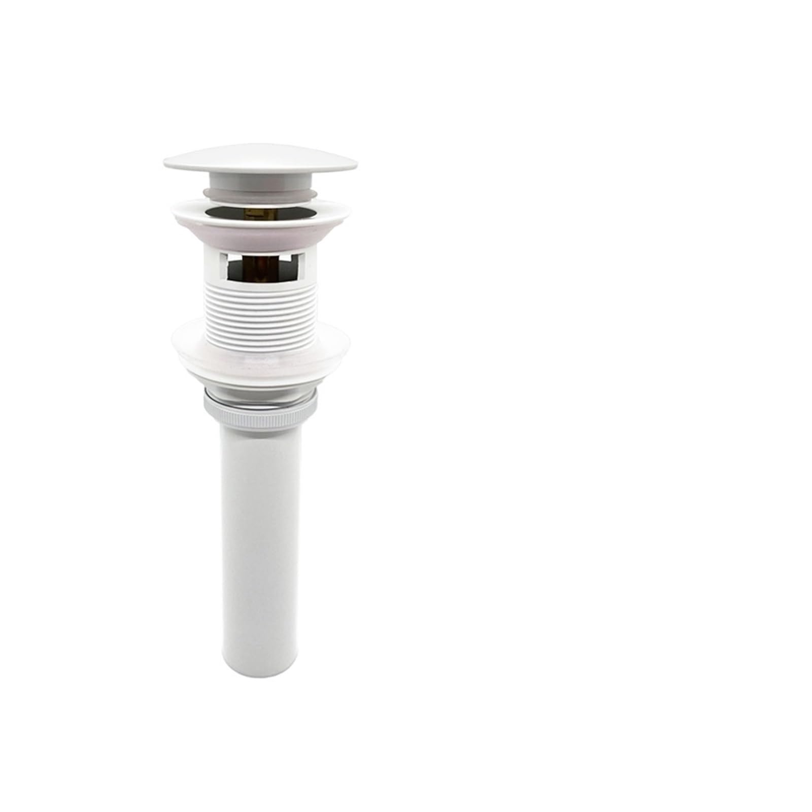 Pop Up Clack, Bathroom Pop Up Sink Plug Replacement with Strainer Multicolor Waste Stopper(White Overflow)