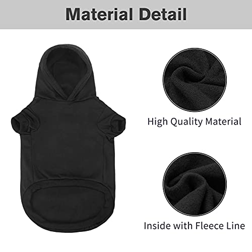 BINGPET Security Dog Hoodies Puppy Sweater Cold Weather Dog Coats Soft Brushed Fleece Pet Clothes Hooded Sweatshirt for… - Image 3