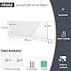 Hrokz Acryl Zeitschriftenhalter Wand (80cm/32in)