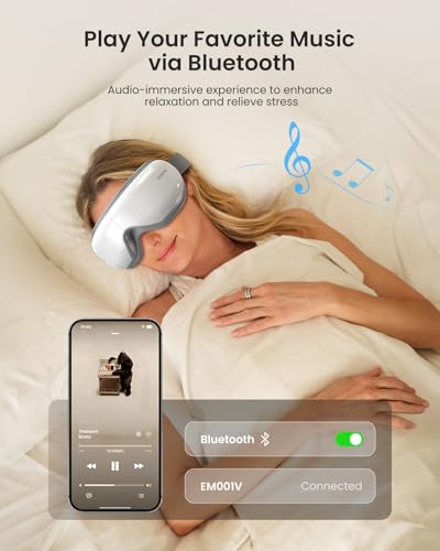Image of RENPHO Eyeris 1V Eye Massager with Voice Control, FSA Eligible HSA, Heated Smart Eye Mask with Bluetooth Music for Dry Eyes, Birthday Gifts for Women & Men, Graduation Gifts for Students