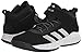 Adidas Big Kid Cross Em Up 5 Core Black/Silver Metallic/White 6