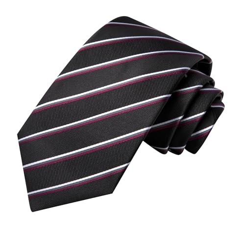 Image of Hi-Tie Men's Tie Sets Silk Paisley Striped Necktie Pocket Square Cuff-links Sets Wedding Business Holiday