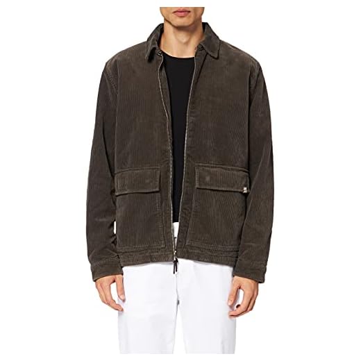 HKT by Hackett Hkt Cord Jacket Chaqueta, (Dark Olive 768), Small para Hombre