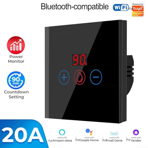 Interrupteur connecté chauffe-eau WiFi commande vocale Alexa Google 4400W - 6