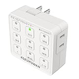 タイマーコンセント ボタン式デジタルタイマー プログラムタイマー 1500w 最大10時間45分 ボタン 節電 省エネ 簡単設定 タイマー コンセント 九格ボタン LED ホワイト ON/OFF 毎日繰り返し 電源オンオフ 自動 入り切り 節電対策 消し忘れ防止 消灯時間設定 自動点灯 照明器具 防犯灯 作業 室内 こたつ 電飾 イルミネーション クリスマスライト用