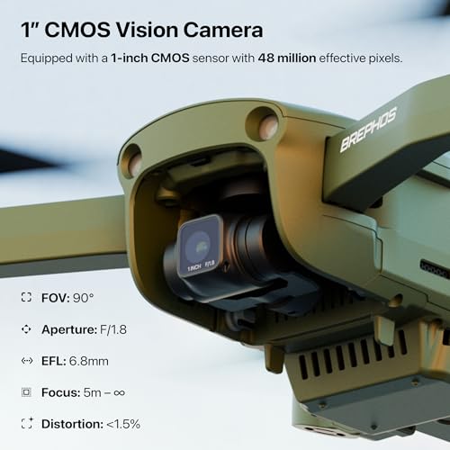 Image of IZI Brephos Mini Nano Drone - Premium 4K Professional Drone with Camera, 48MP Ultra HD Lens, NightSight Mode, 3-Axis Stabilizer, Long Flight 3000mAh Battery, Under 249g, 20km AeroCast
