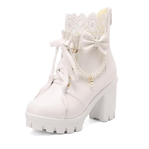 [XICREX] �u�[�c �V���[�g�u�[�c ���f�B�[�X �V���[�g �y�� �`�����L�[�q�[�� ���q�[�� 9cm �n�C�q�[�� �z���C�g/���N�� ���� �H�~�p ���[�X ���{���t�� �҂ݏグ�u ���[�X�A�b�v �C �����₷�� ������� 24.5 cm