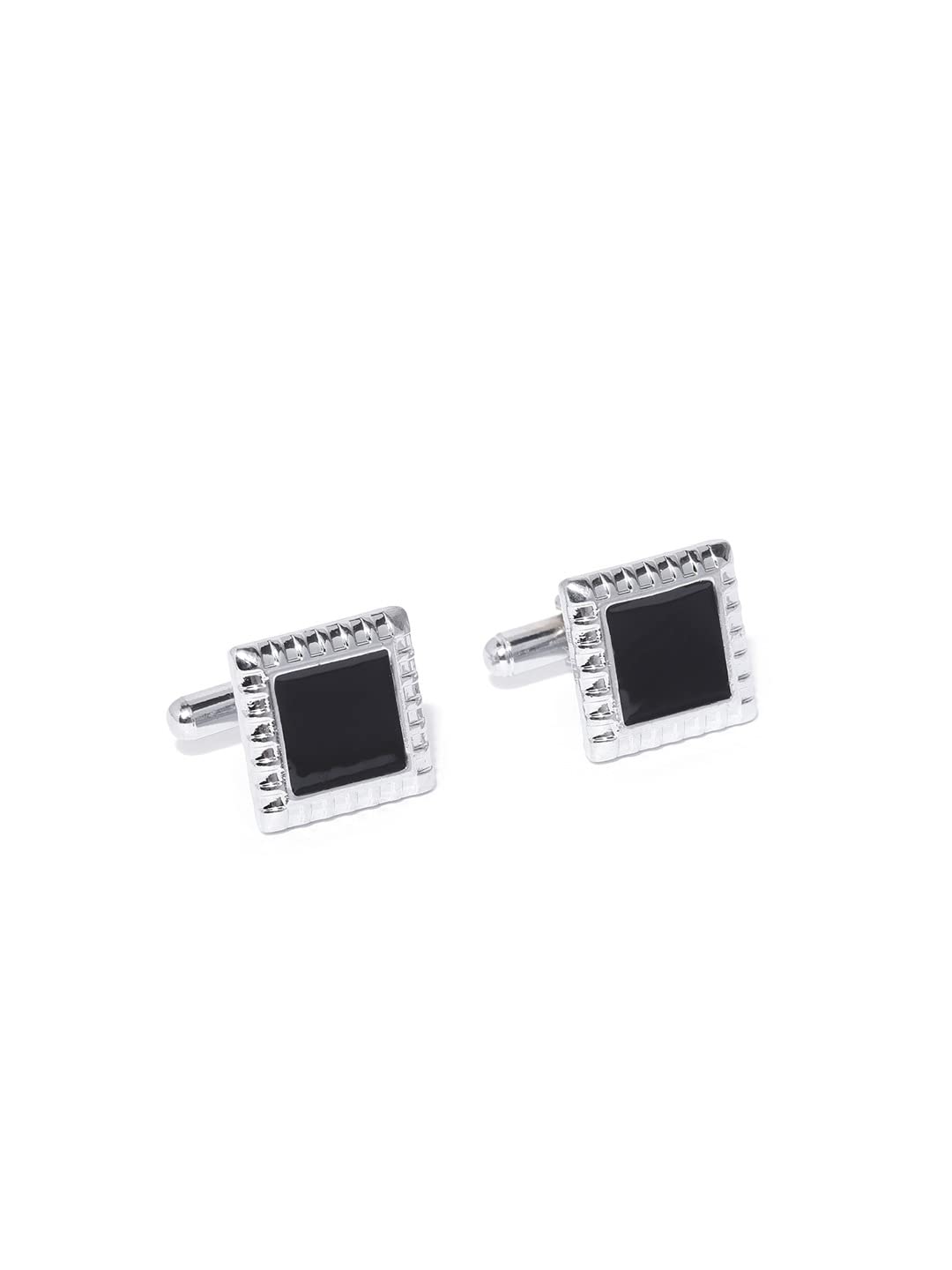 YouBella Jewellery Valentine Gifts for Men Latest Stylish Silver Black Formal Cuff Links Cufflinks Set for Men (B083SLPHGG) Amazon Price History, Amazon Price Tracker