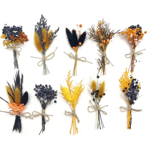 Christmas Dried Flowers for Crafts, 10Pcs Mini Bouquets miniatura 1