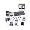 Rii Mini Bluetooth Keyboard with Touchpad,Built in Laser Pointer,Backlit Remote Control Portable Wireless Keyboard Mini for Smartphone/PC/Laptop/Tablets/Windows/Mac/Android/TV/Xbox/PS3. X1-BT