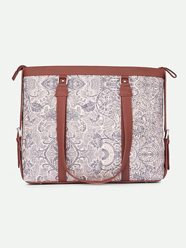 Image of ZOUK Office Bag | Stylish Bags for Office Use | Laptop Bag 15.6 inch | Stylish Tote for Office Use | Purse for Women | Vegan Leather Handbag | Daily & Travel Use