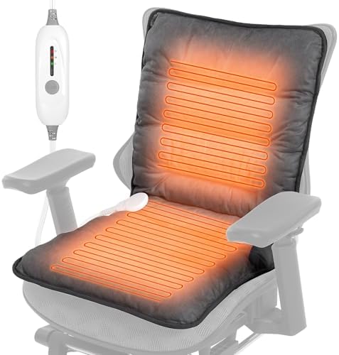 Heated Seat Cushion for Office Chair, Heated Seat Pad for Pain Relief Promote Blood Circulation with...