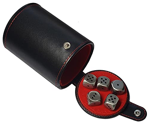 Evite perder dados con este cubilete con compartimento de almacenamiento y fieltro rojo 2