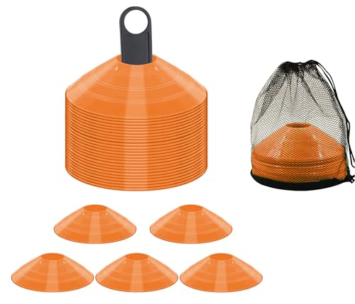 Image of Fitfix Disc Cones Set |Space Marker| - Soccer Cones for Training, Football, Kids, Sports, Field Cone MarkersPro Disc Cones Set |Space Marker| - Footbal Field Cone Marker