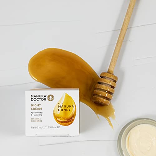 Manuka Doctor Night Cream - Age Defying And Hydrating Face Moisturizer With Manuka Honey, Firming & Brightening, Helps Refine Fine Lines & Wrinkles (1.69 Fl Oz) #TOP5
