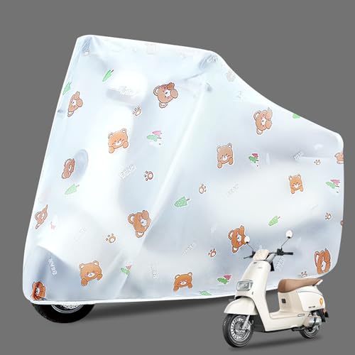 KASESSS Motorbike Cover, Motorcycle Cover Anti Dust, Motorbike Cover Waterproof Outdoor Soft Lining, Moped Cover with Carry Bag, Motorbike Covers for Outside Storage UV Protector 220x120 cm