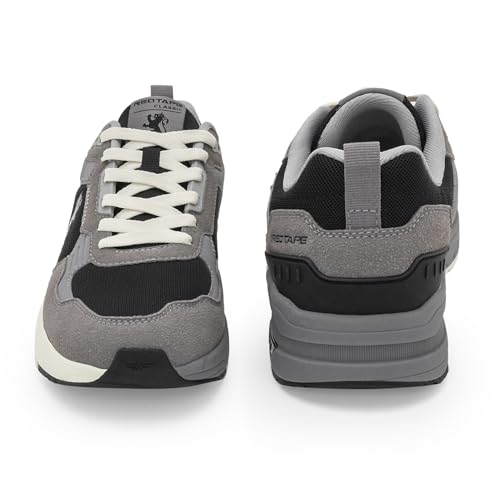 Red Tape Men's Low Top Lace up Chunky Fashion Sneakers, Stylish Casual Shoes for Running, Walking, Gym, Men's Summer Performance Wear, Comfortable Insole, Breathable Design Slip On with Non-Slip Sole4