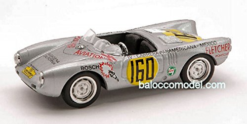 Coche en miniatura Brumm R235B de colección plata para escala automovilística