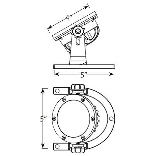 Volt 12V Cold Forged Brass Rgbw Color Changing Integrated Led Underwater Light With Grated Top & Remote Control #TOP4