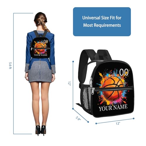 Custom Clear Backpack with Name - Mini Stadium Approved Transparent Backpacks for Boys & Kids - Heavy Duty Basketball Bookbag for School & Travel2