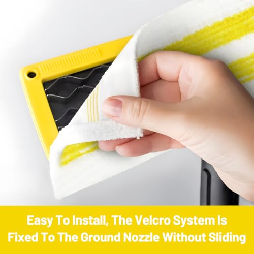 6 Stück für Kärcher Dampfreiniger Easyfix Wischmopp Ersatzbezug Set, für Kärcher Dampfreiniger EasyFix SC 1, SC 2, SC 3, SC 4, SC 5 Bodendüse Mikrofaser Mop Zubehör, für Alle Bodenarten