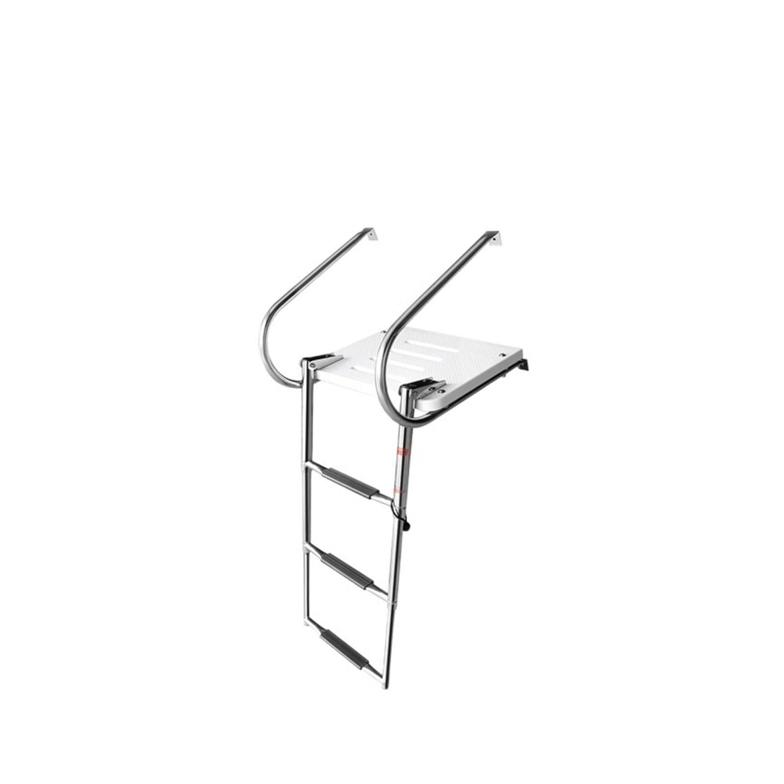 Marine launching ladder, stainless steel speedboat yacht non-slip folding telescopic launching ladder boarding ladder pedal, marine hardware Yacht Deck