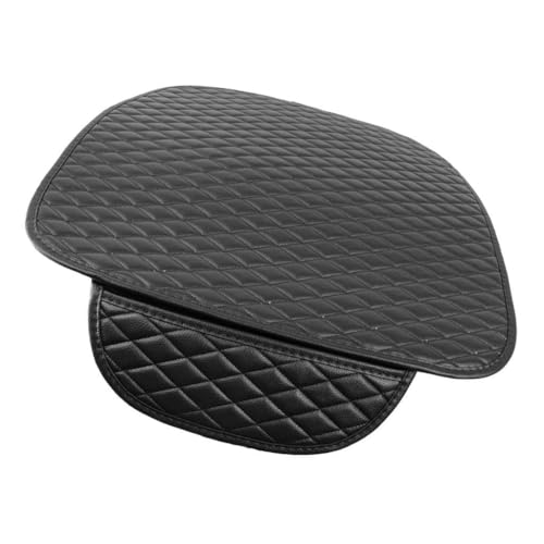 Image of BROGBUS Flax Car Seat Mat Vehicle Seat Cover Car Seat Cushions Front Single Seat Cover (Black, Pack of 1) (Only Front Seat Mat)