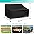 WLEAFJ Patio Sofa Cover Waterproof, 3-Seater Outdoor Sofa, Heavy Duty Deep Lounge Loveseat, Large Lawn Furniture with Air Vent, 82.6’’ W x 39’’ D x 28’’ H