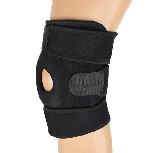 Goktvai Knee Support Brace Premium Breathable & Adjustable Knee Brace Support Wrap Suitable for Kids Children Women Men Sports Daily Activities (Black)