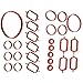 22/33MM Car Rubber Intake Inlet Manifold Seal Gasket Repair Kit, 11617790198, for Bmw, for E87, for E46, for E90, for E91, for E92, for E93, for E39, for E60, for M57(13Pcs)