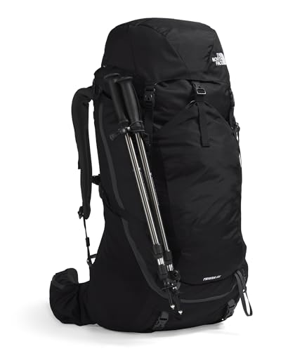 The North Face Terra 65 Backpack - Unisex Hiking Pack, Cinch-Top Opening with Zipper, Pole & Ice Axe Attachments, TNF Black/Asphalt Grey-NPF, Large/X-Large - Image 6